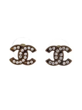 Chanel Cc Stud Earrings Metal With #249903C12B